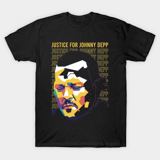 justice for johnny depp on wpap style 2 T-Shirt by pentaShop